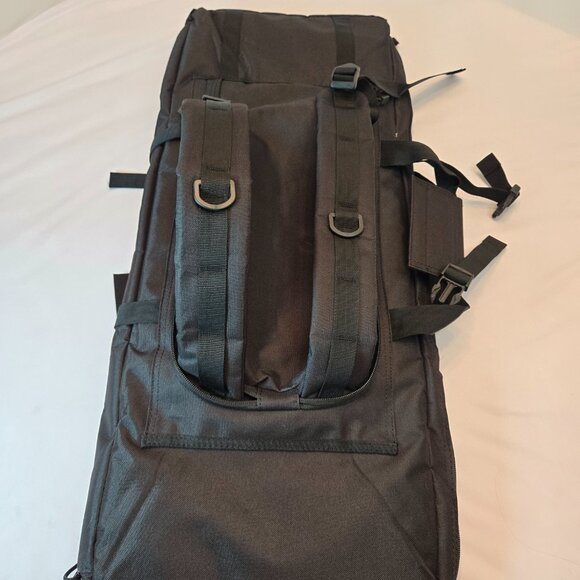 DULCE DOM Soft Double Rifle Bag, Tactical Long Backpack Gun Bag Sz: 32" - Picture 8 of 14